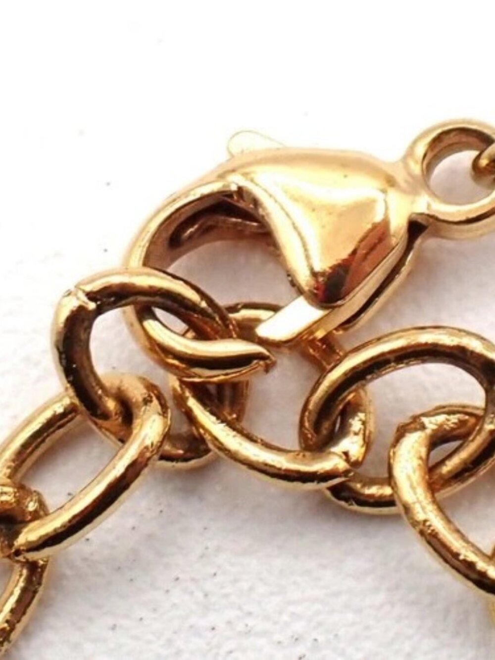 LOUIS VUITTON LV Logo Essential V Bracelet Gold-Plated Italy M61084 36RL847 - Picture 10 of 13